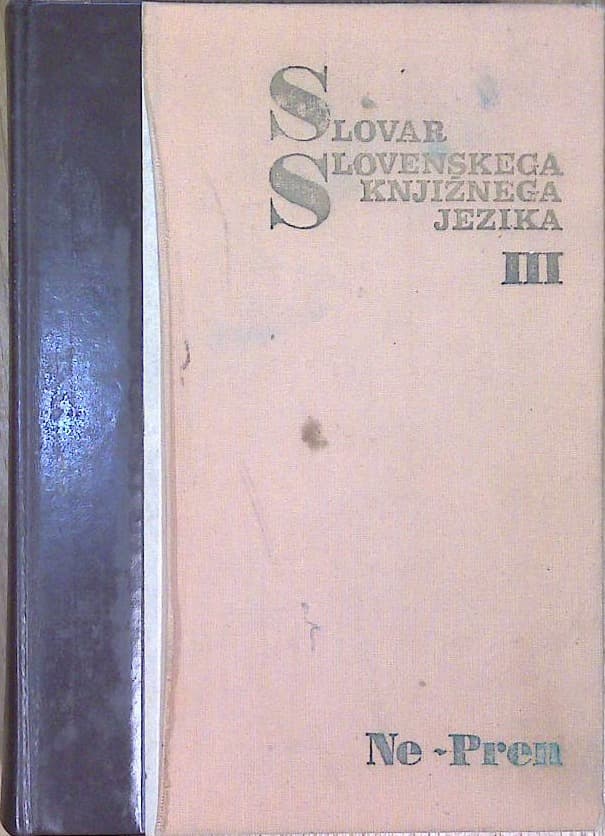 Slovar slovenskega knjižnega jezika III.  Ne-Pren