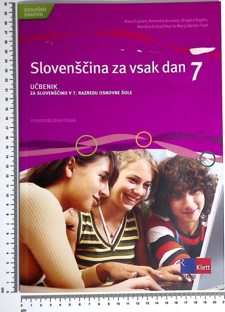 Slovenščina za vsak dan : Učbenik za Slovenščino v 7. razredu osnovne šole