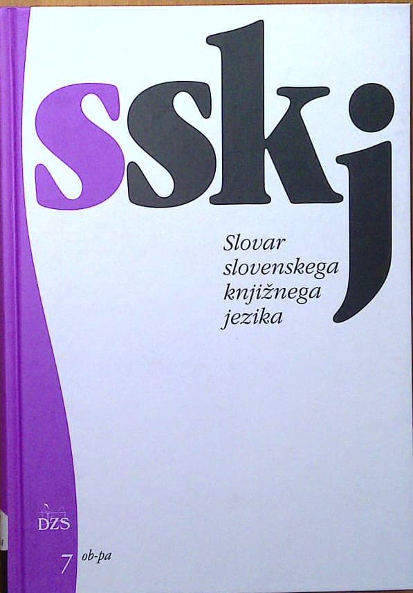 Slovar slovenskega knjižnega jezika 7 ob-pa