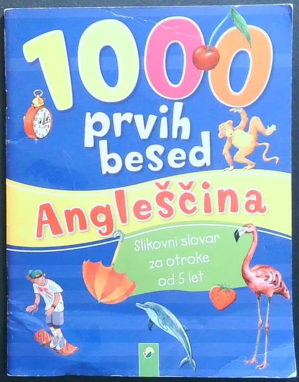 1000 prvih besed - Angleščina : Slikovni slovar za otroke od 5 let