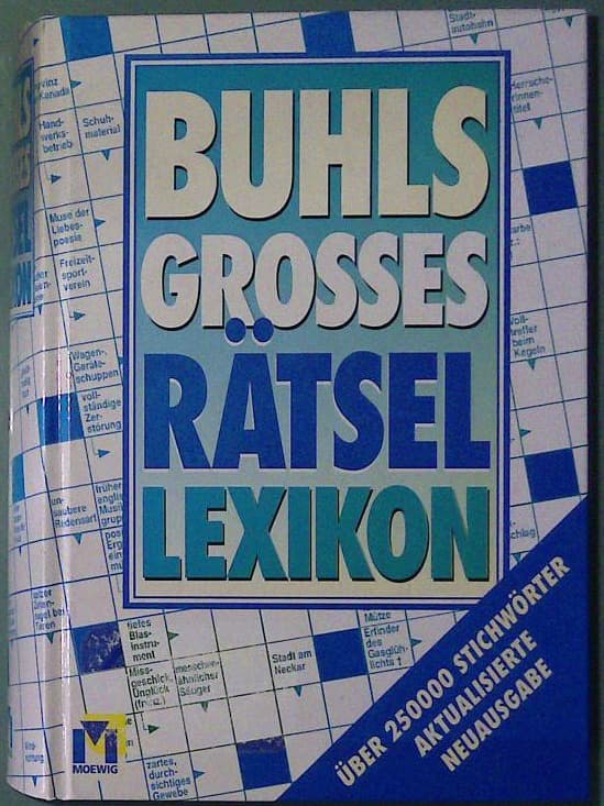 Buhls grosses Rätsel Lexikon
