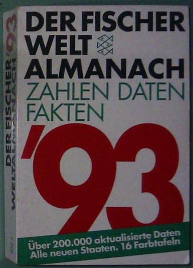 Der Fischer Weltalmanach 1993 - Zahlen, Daten, Fakten