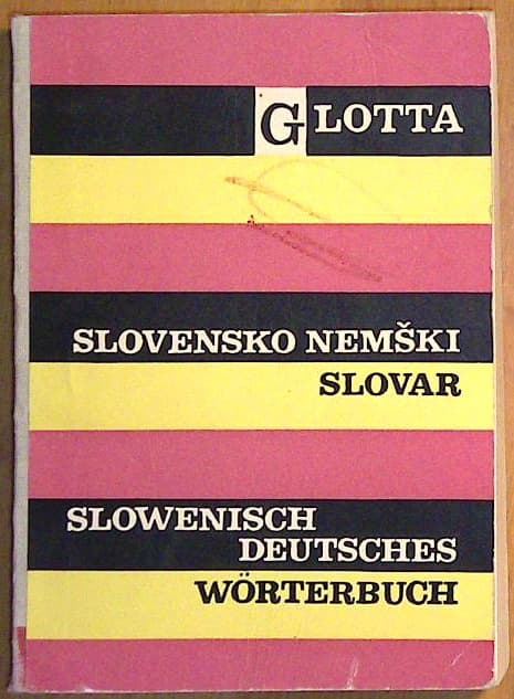 Glotta Slovensko nemški slovar