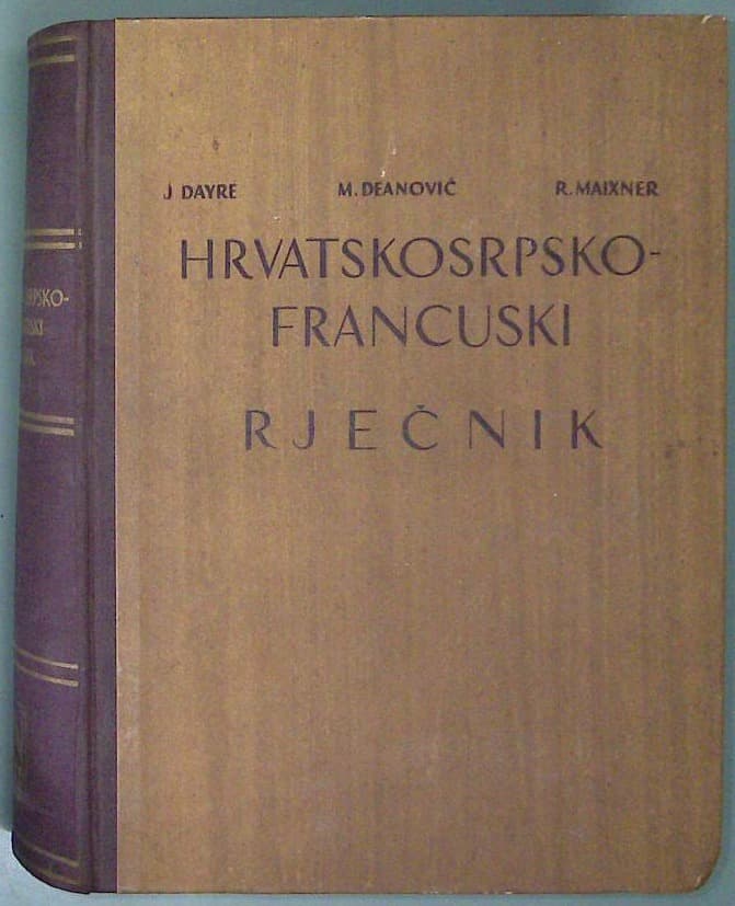Hrvatskosrpsko-francuski rječnik