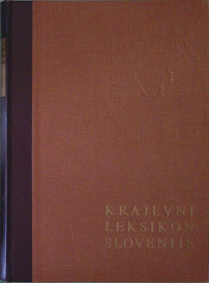 Krajevni leksikon Slovenije I. knjiga