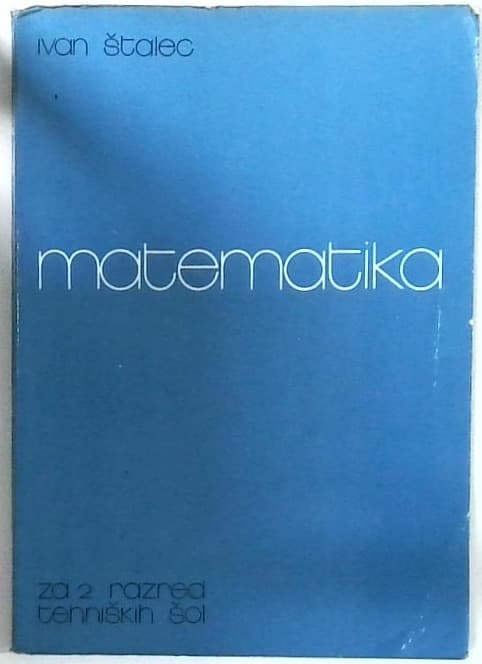 Matematika za 2. razred tehniških šol