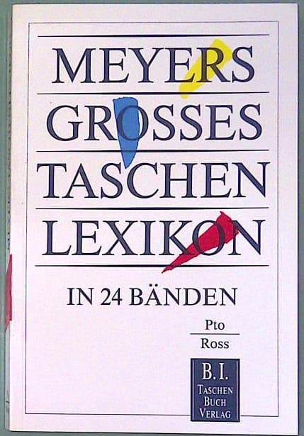 Meyers Grosses Tachen Lexikon Band 18 Pto-Ros