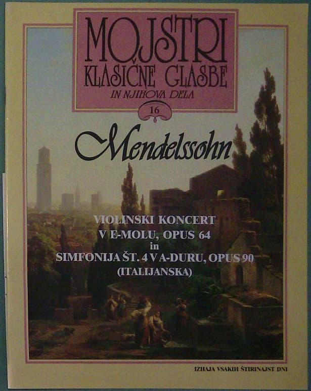 Mojstri klasične glasbe in njihova dela 16 - Mendelson
