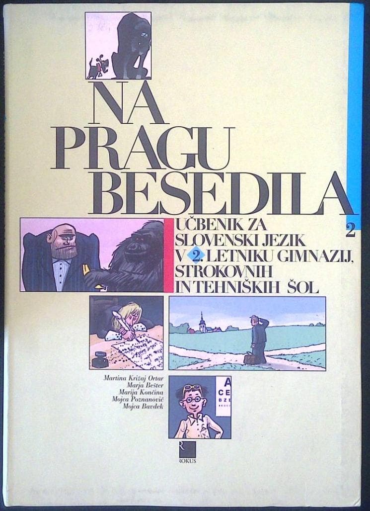 Na pragu besedila 2 - učbenik za slovenski jezik v 2. letniku gimnazij, strokovnih in tehniških šol