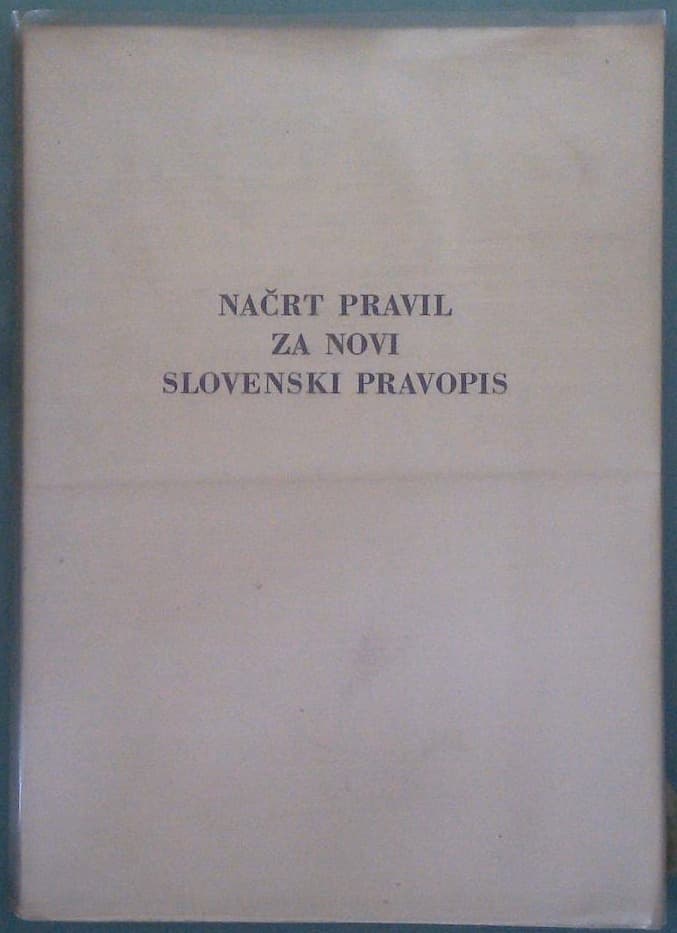 Načrt pravil za novi slovenski pravopis