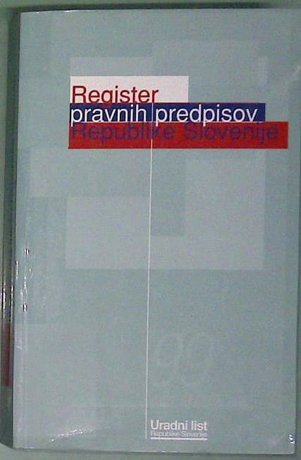 Register pravnih predpisov republike Slovenije