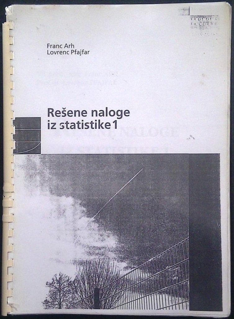 Rešene naloge iz statistike 1