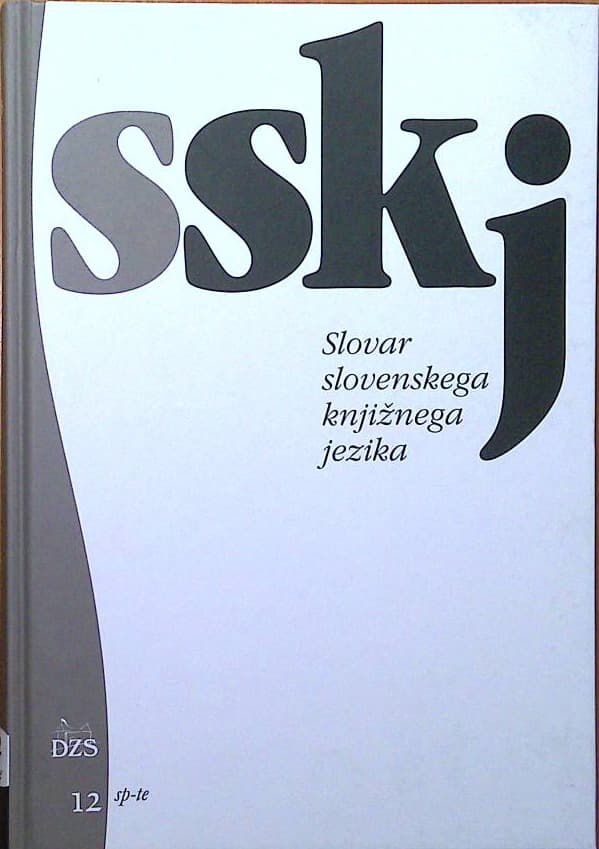 Slovar slovenskega knjižnega jezika 12 sp-te