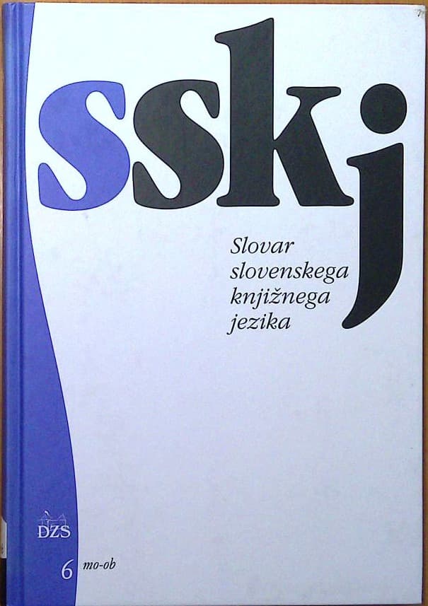 Slovar slovenskega knjižnega jezika 6 mo-ob