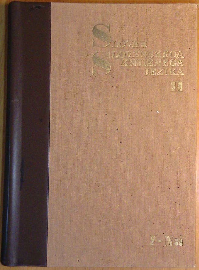 Slovar slovenskega knjižnega jezika: Druga knjiga I-Na