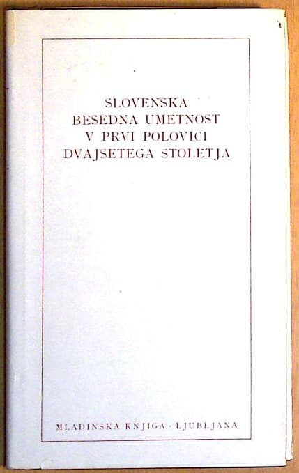 Slovenska besedna umetnost v prvi polovici dvajsetega stoletja