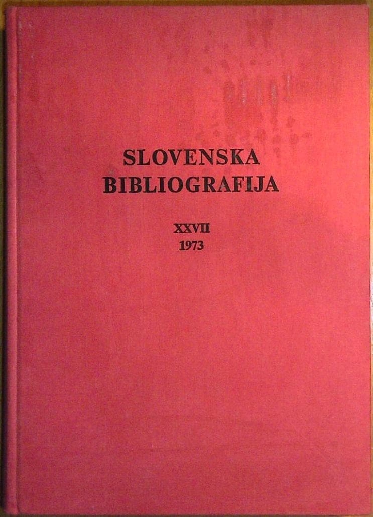 Slovenska bibliografija 1973