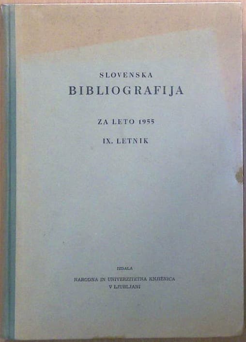 Slovenska bibliografija za leto 1955