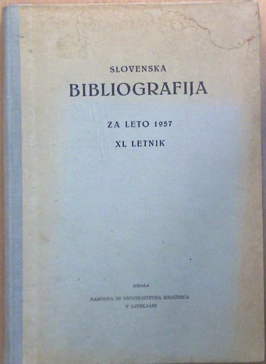 Slovenska bibliografija za leto 1957