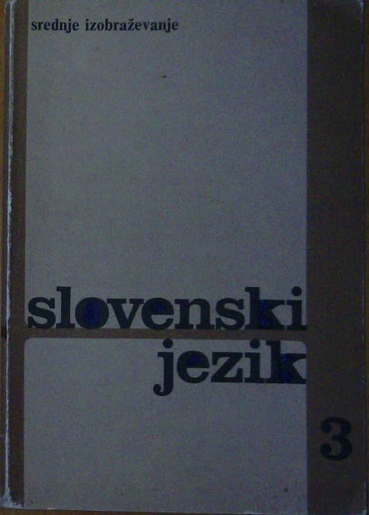 Slovenski jezik 3 srednje izobraževanje