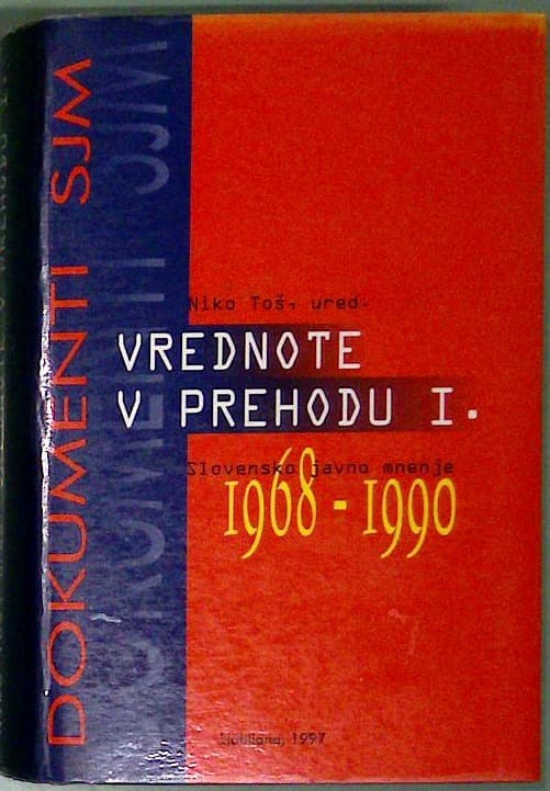 Slovensko javno mnenje 1968 - 1990 : Vrednote v prehodu I.